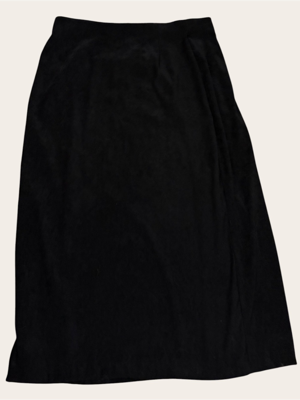 VINTAGE Y2K Briggs Black Midi Skirt 16W Stretch Plus Size Minimalist